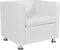 vidaXL Fauteuil kunstleer wit