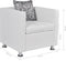 vidaXL Fauteuil kunstleer wit