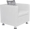 vidaXL Fauteuil kunstleer wit