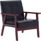 vidaXL Fauteuil kunstleer zwart