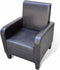 vidaXL Fauteuil kunstleer zwart
