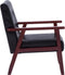 vidaXL Fauteuil kunstleer zwart