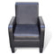 vidaXL Fauteuil kunstleer zwart