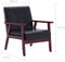 vidaXL Fauteuil kunstleer zwart