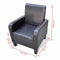 vidaXL Fauteuil kunstleer zwart