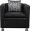 vidaXL Fauteuil kunstleer zwart