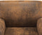 vidaXL Fauteuil kunstsuède bruin