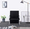 vidaXL Fauteuil met chromen poten fluweel zwart
