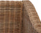 vidaXL Fauteuil met kussens natuurlijk rattan