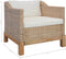 vidaXL Fauteuil met kussens natuurlijk rattan