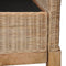 vidaXL Fauteuil met kussens natuurlijk rattan