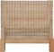vidaXL Fauteuil met kussens natuurlijk rattan