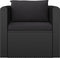 vidaXL - Fauteuil - met - kussens - poly - rattan - zwart