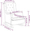 vidaXL Fauteuil met massief rubberwood schommelpoten stof donkergrijs