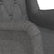 vidaXL Fauteuil met massief rubberwood schommelpoten stof donkergrijs