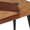 vidaXL Fauteuil met voetensteun echt leer en canvas bruin
