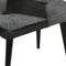 vidaXL Fauteuil met voetensteun echt leer en canvas zwart
