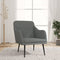 VidaXL Fauteuil - Polyester - 63 x 76 x 80 cm - Donkergrijs