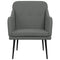 VidaXL Fauteuil - Polyester - 63 x 76 x 80 cm - Donkergrijs