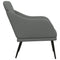 VidaXL Fauteuil - Polyester - 63 x 76 x 80 cm - Donkergrijs