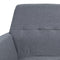 vidaXL Fauteuil staal en stof lichtgrijs