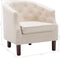vidaXL Fauteuil stof beige