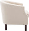 vidaXL Fauteuil stof beige
