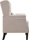 vidaXL Fauteuil stof beige
