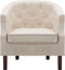 vidaXL Fauteuil stof beige