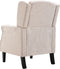 vidaXL Fauteuil stof beige