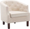 vidaXL Fauteuil stof beige