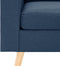 vidaXL Fauteuil stof blauw