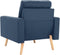 vidaXL Fauteuil stof blauw