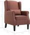 vidaXL Fauteuil stof bruin