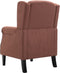 vidaXL Fauteuil stof bruin