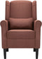 vidaXL Fauteuil stof bruin