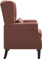 vidaXL Fauteuil stof bruin