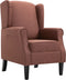 vidaXL Fauteuil stof bruin