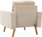vidaXL Fauteuil stof crème