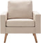 vidaXL Fauteuil stof crème