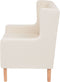 vidaXL Fauteuil stof crèmewit