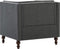 vidaXL Fauteuil stof donkergrijs