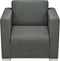 vidaXL Fauteuil stof donkergrijs