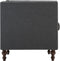 vidaXL Fauteuil stof donkergrijs