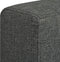 vidaXL Fauteuil stof donkergrijs