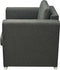 vidaXL Fauteuil stof donkergrijs