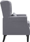 vidaXL Fauteuil stof donkergrijs