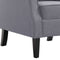 vidaXL Fauteuil stof donkergrijs