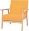 vidaXL Fauteuil stof geel