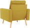 vidaXL Fauteuil stof geel